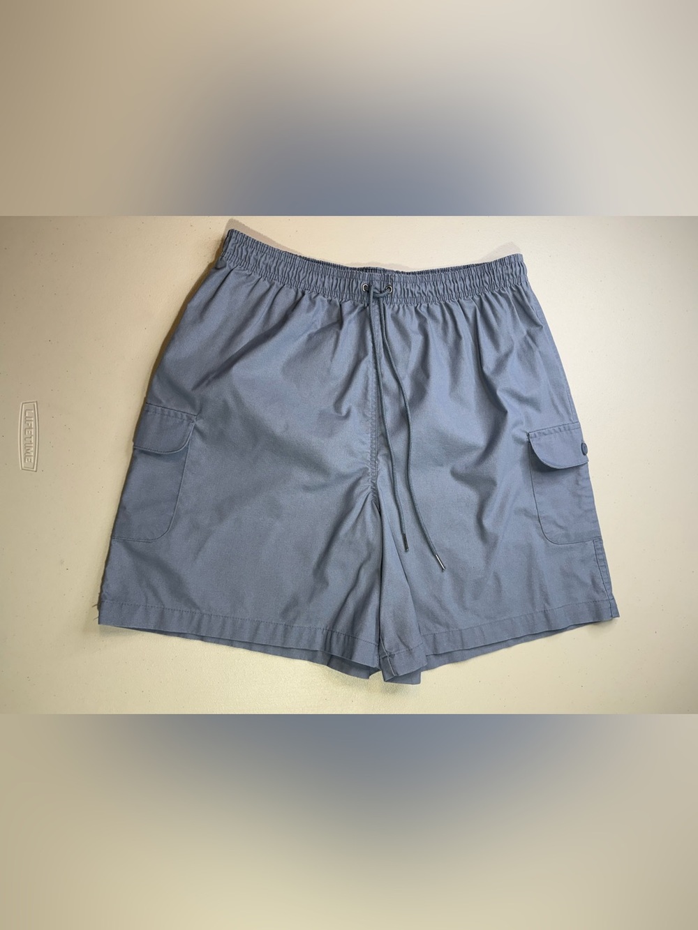 Vintage Jasmine L Slate Blue Cargo Shorts // 90s Y2K Gorpcore Utility Shorts GUC